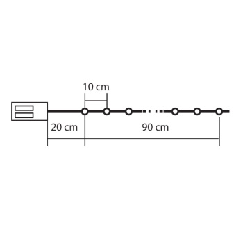 Lampice za jelku zvezdice MLC10/CS